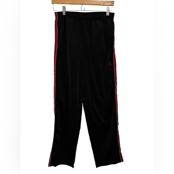 Jordan Kids Black Joggers with Red Logo - Picture 2 of 4